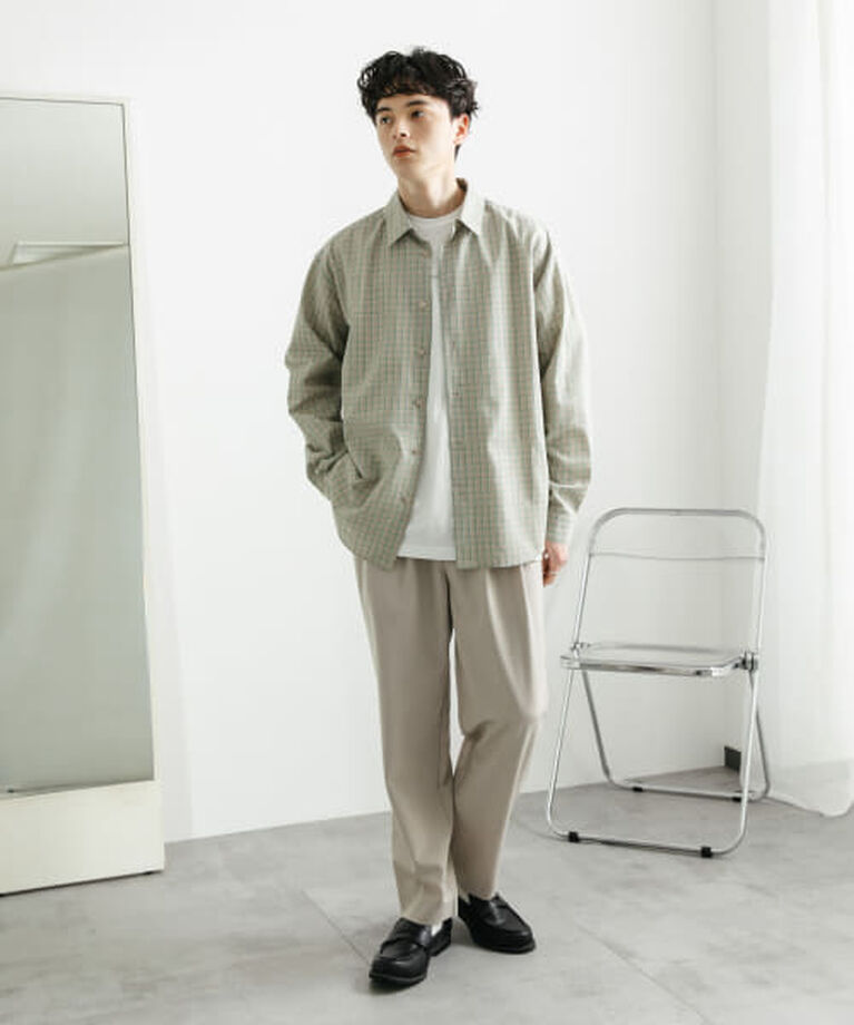 SENSE OF PLACE by URBAN RESEARCH「SENSE OF PLACE 『ユニセックス』グラフチェックルーズシャツ」|シャツ・ブラウス|