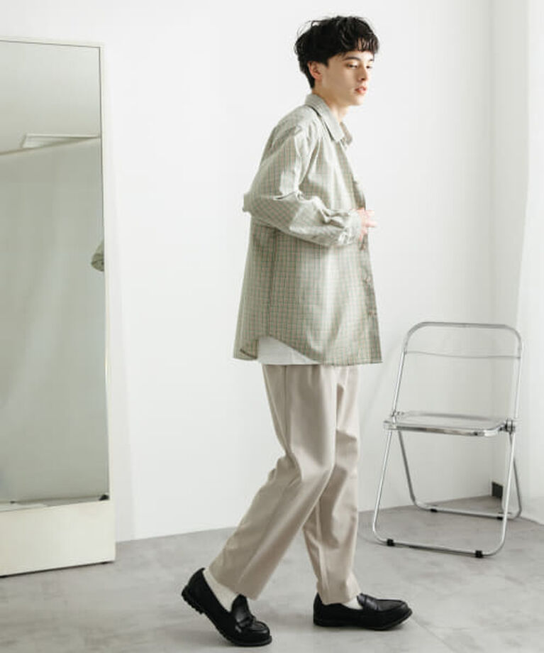 SENSE OF PLACE by URBAN RESEARCH「SENSE OF PLACE 『ユニセックス』グラフチェックルーズシャツ」|シャツ・ブラウス|