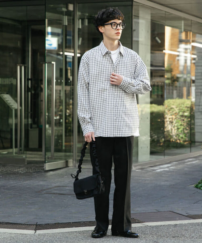 SENSE OF PLACE by URBAN RESEARCH「SENSE OF PLACE 『ユニセックス』グラフチェックルーズシャツ」|シャツ・ブラウス|
