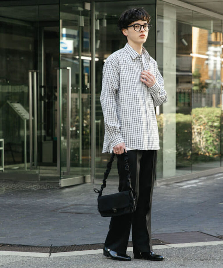SENSE OF PLACE by URBAN RESEARCH「SENSE OF PLACE 『ユニセックス』グラフチェックルーズシャツ」|シャツ・ブラウス|