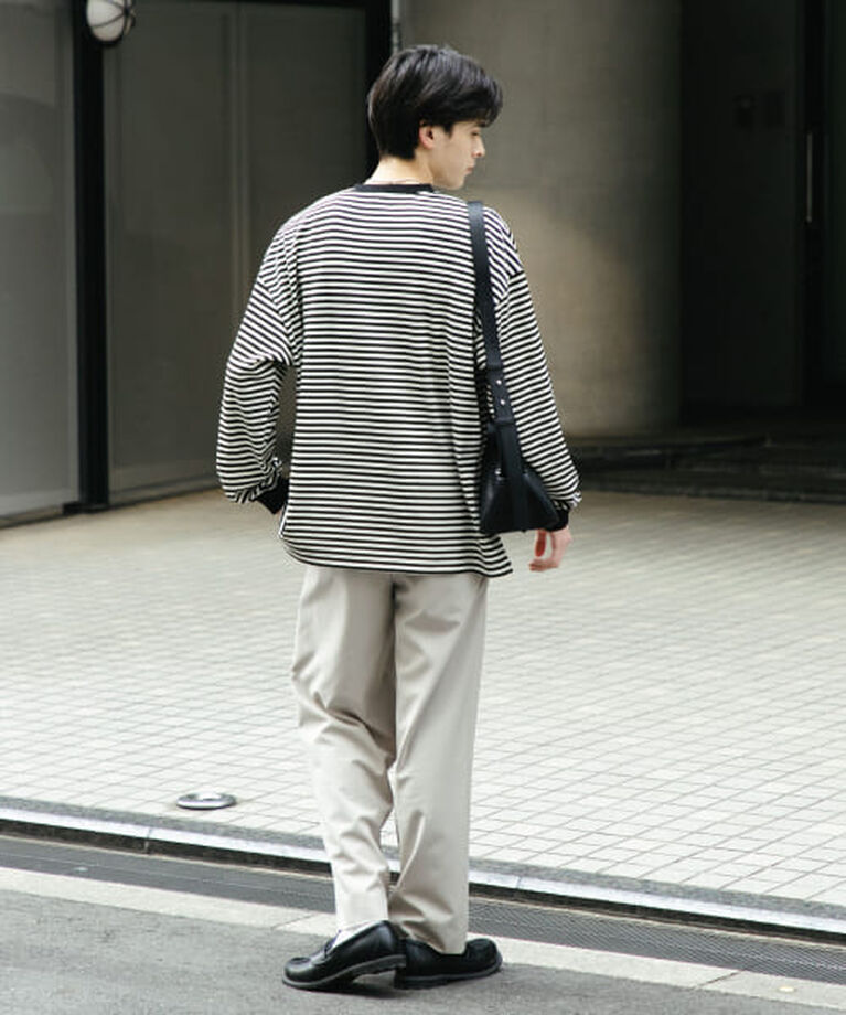 SENSE OF PLACE by URBAN RESEARCH「SENSE OF PLACE ワッフルボーダーロングTシャツ」|Tシャツ・カットソー|