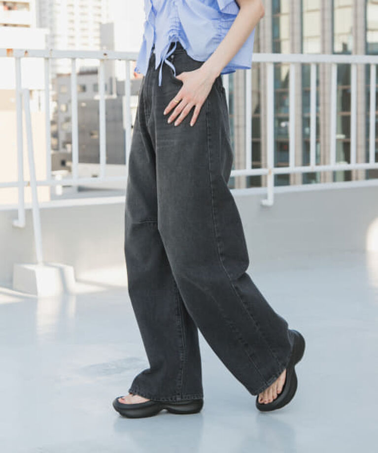 SENSE OF PLACE by URBAN RESEARCH「SENSE OF PLACE 『一部WEB限定カラー』カーブデニム」|デニム|