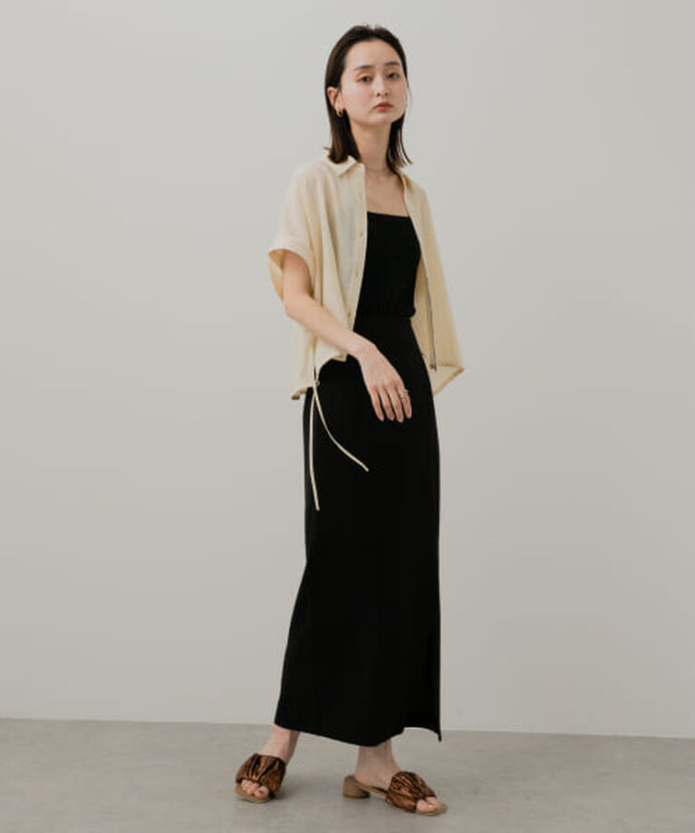 SENSE OF PLACE by URBAN RESEARCH「SENSE OF PLACE 『UR TECH DRYLUXE』リネンライクスリットタイトスカート」|スカート|