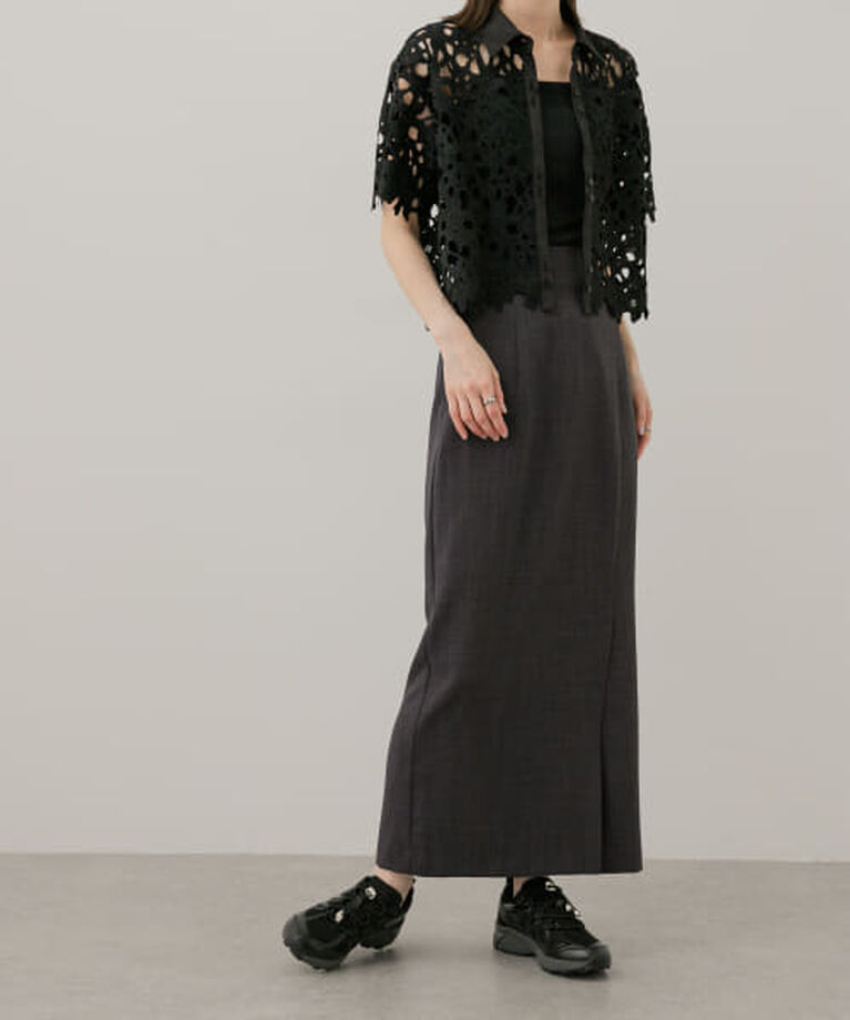 SENSE OF PLACE by URBAN RESEARCH「SENSE OF PLACE 『UR TECH DRYLUXE』リネンライクスリットタイトスカート」|スカート|