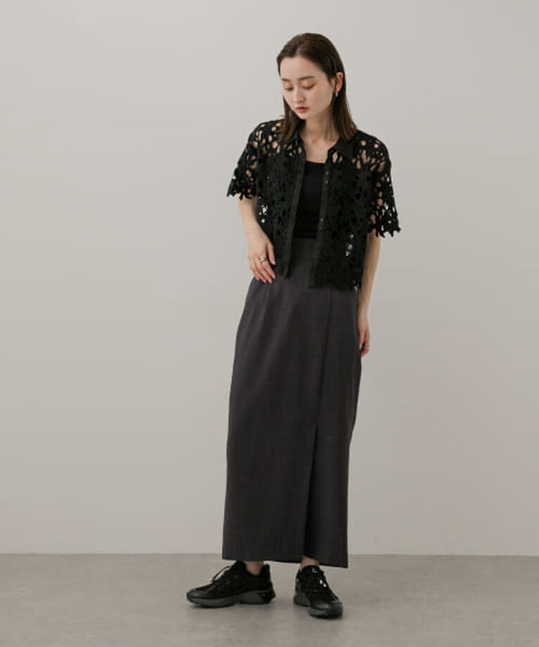 SENSE OF PLACE by URBAN RESEARCH「SENSE OF PLACE 『UR TECH DRYLUXE』リネンライクスリットタイトスカート」|スカート|