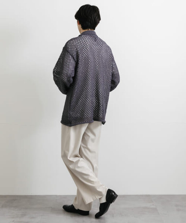 SENSE OF PLACE by URBAN RESEARCH「SENSE OF PLACE 『ユニセックス』メッシュ衿付きカーディガン」|カーディガン|