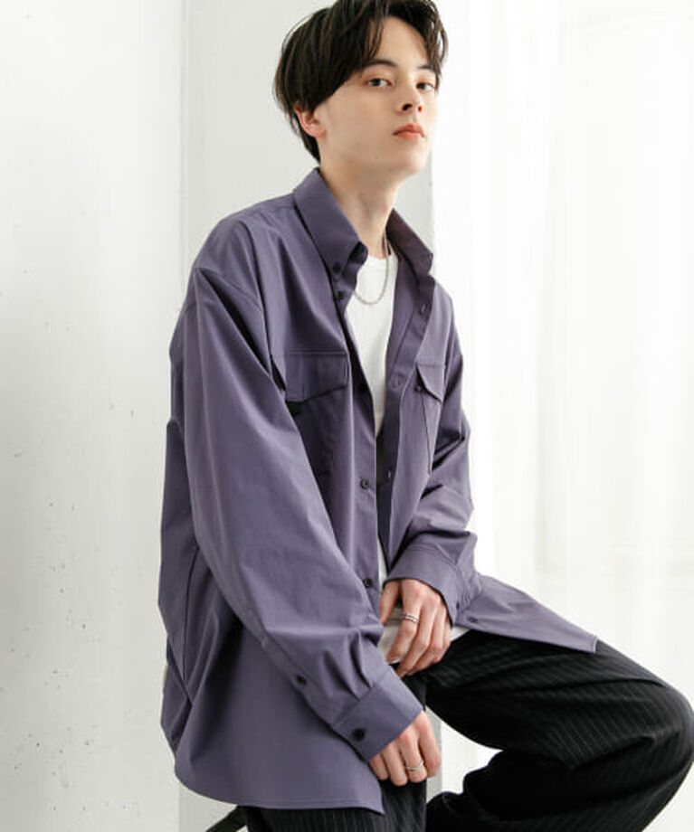 SENSE OF PLACE by URBAN RESEARCH「SENSE OF PLACE リップストップフィッシングシャツ」|シャツ・ブラウス|BLUE