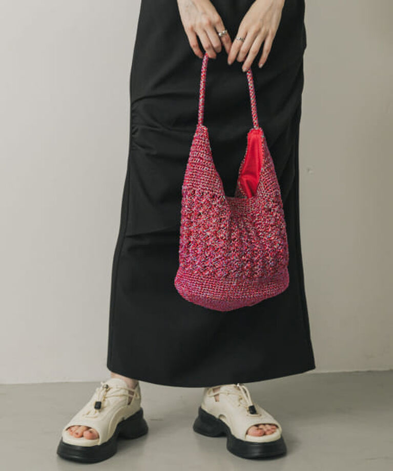 SENSE OF PLACE by URBAN RESEARCH「SENSE OF PLACE メタリックヤーンバッグ」|ハンドバッグ|
