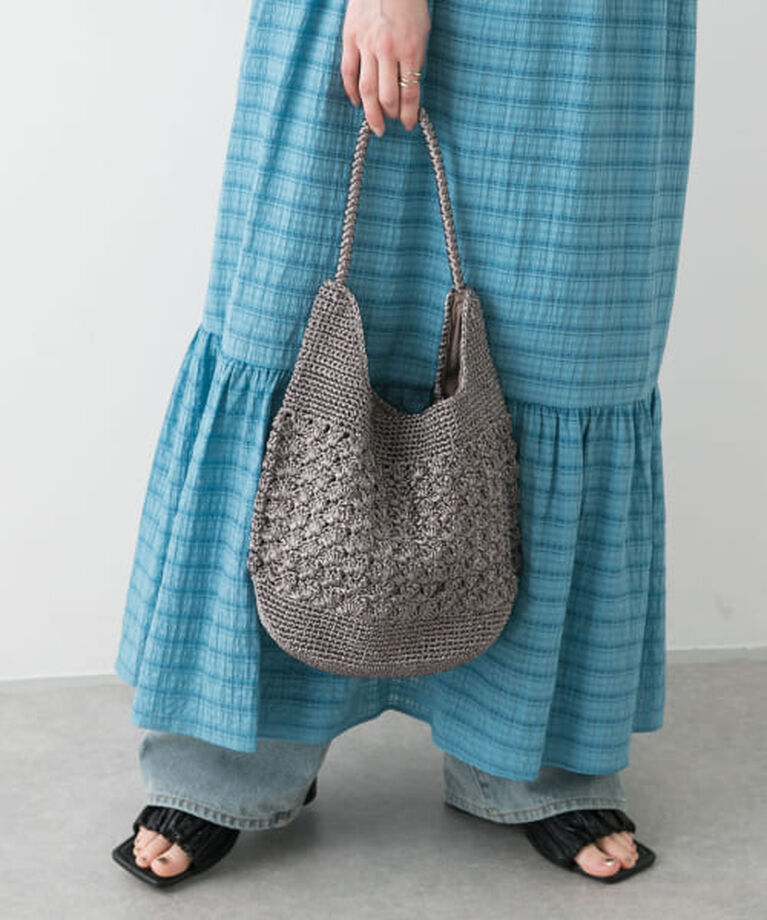 SENSE OF PLACE by URBAN RESEARCH「SENSE OF PLACE メタリックヤーンバッグ」|ハンドバッグ|
