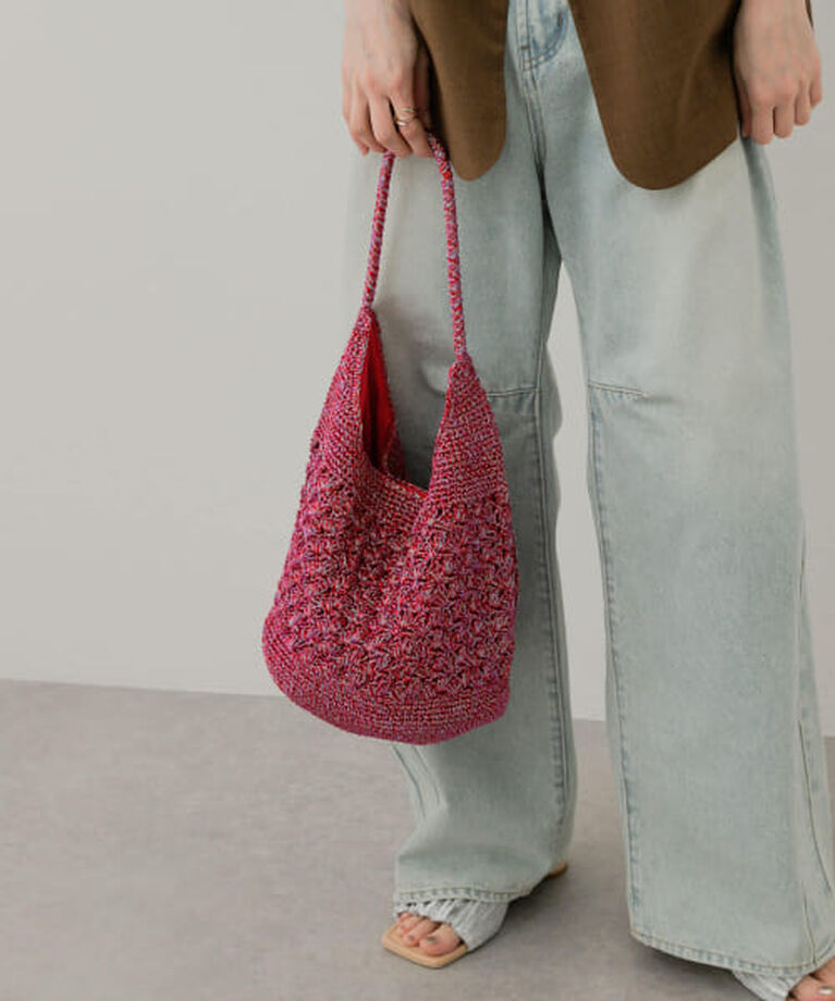 SENSE OF PLACE by URBAN RESEARCH「SENSE OF PLACE メタリックヤーンバッグ」|ハンドバッグ|