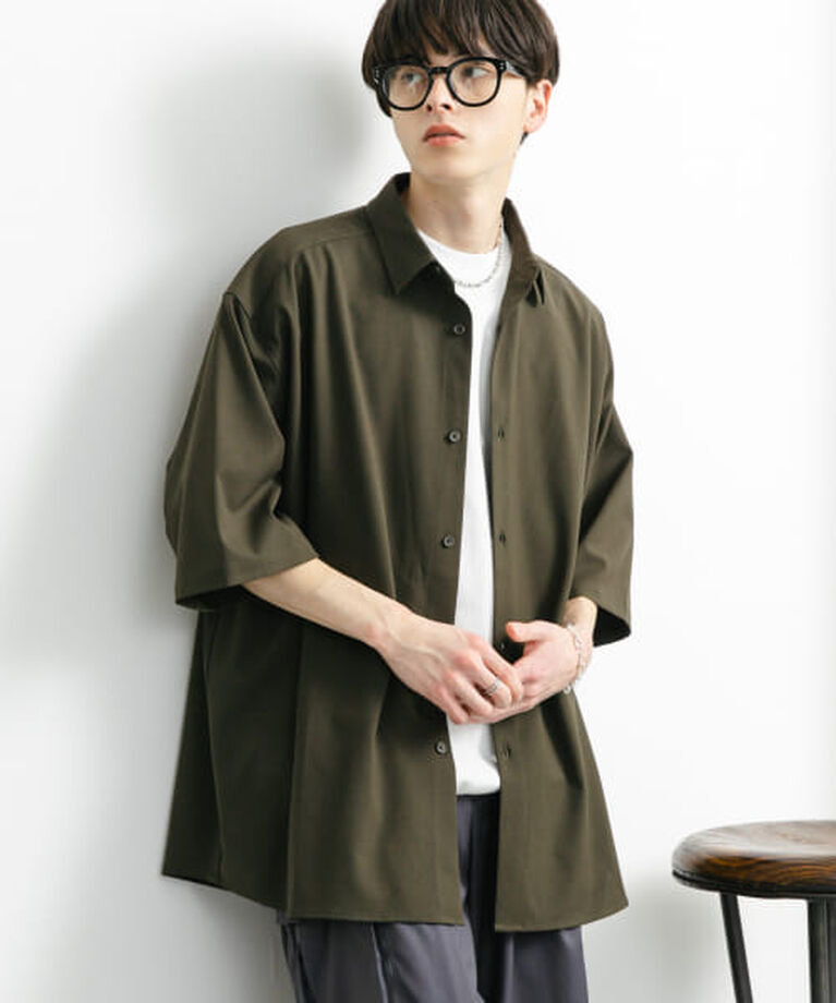 SENSE OF PLACE by URBAN RESEARCH「SENSE OF PLACE 『ユニセックス』『イージーケア』エクストラルーズショートスリーブシャツ」|シャツ・ブラウス|