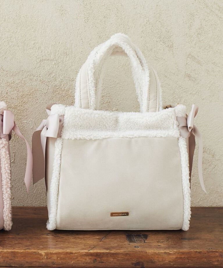 Maison de FLEUR「ムートン風2Wayトートバッグ」|トートバッグ|アイボリー