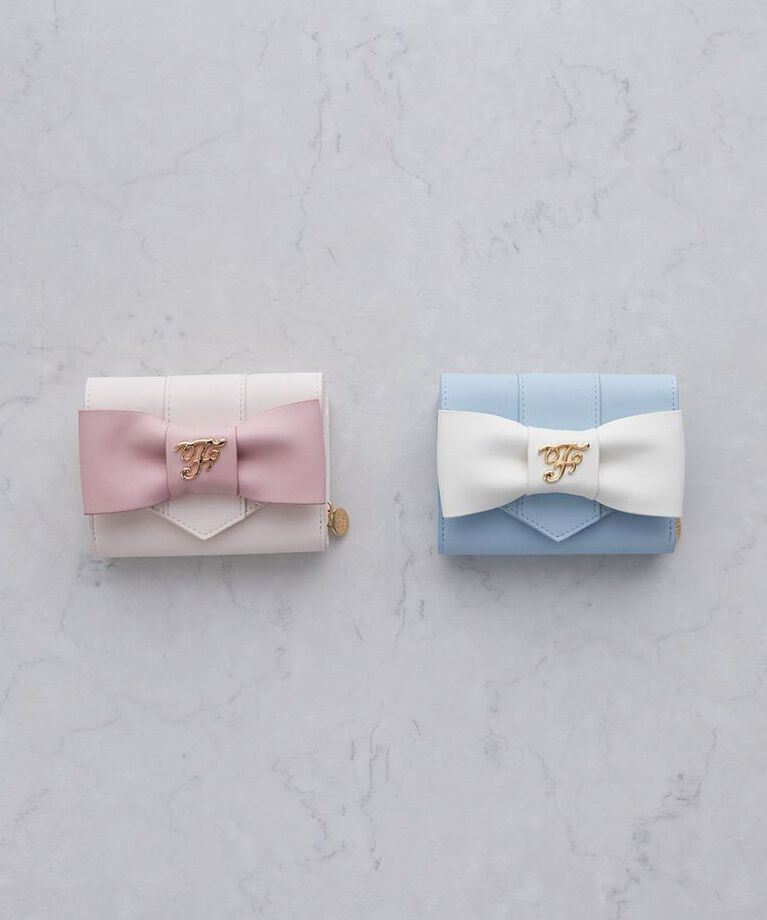 Maison de FLEUR「バイカラーベルトリボンミニウォレット」|財布|