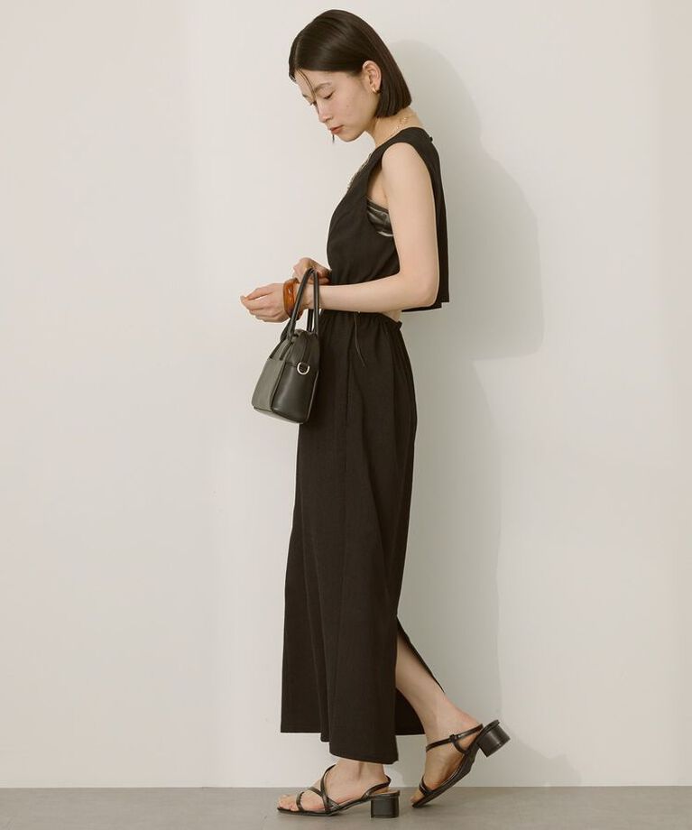 AMERICAN HOLIC「バックホールドロストIラインワンピース【WEB限定カラー有り】」|ワンピース|Black