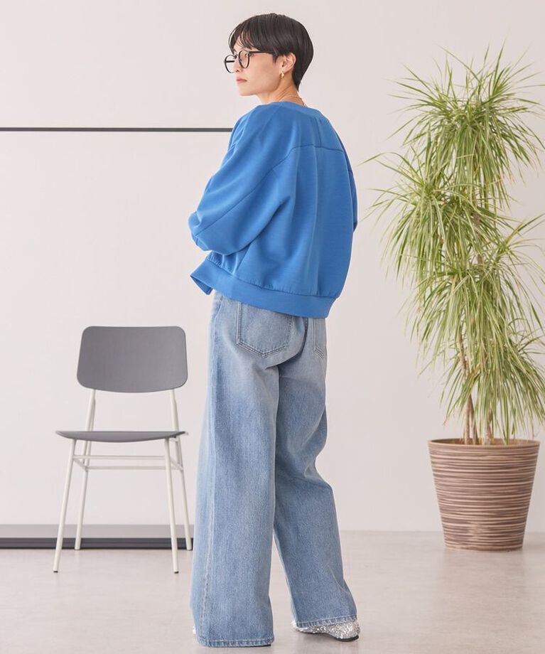 AMERICAN HOLIC「ポンチクルーネックカーディガン」|カーディガン|