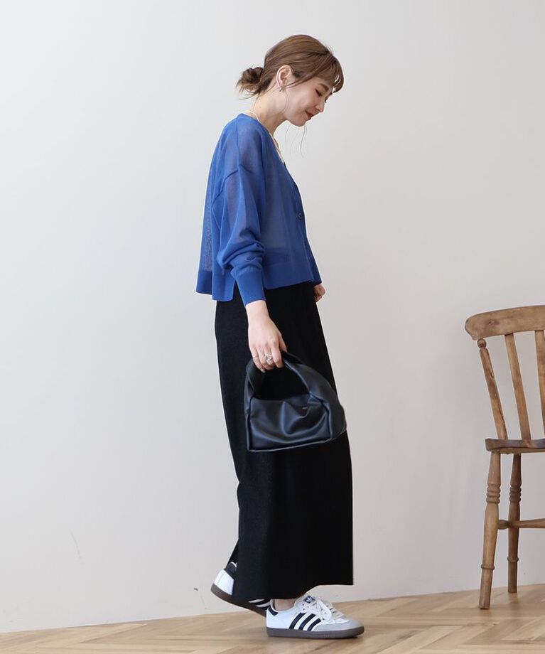 AMERICAN HOLIC「ウォッシャブルショート丈シアーカーディガン」|カーディガン|