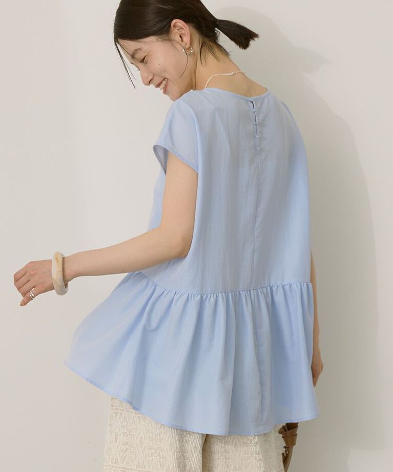 AMERICAN HOLIC「ペプラムノースリーブブラウス【WEB限定カラー有り】」|シャツ・ブラウス|