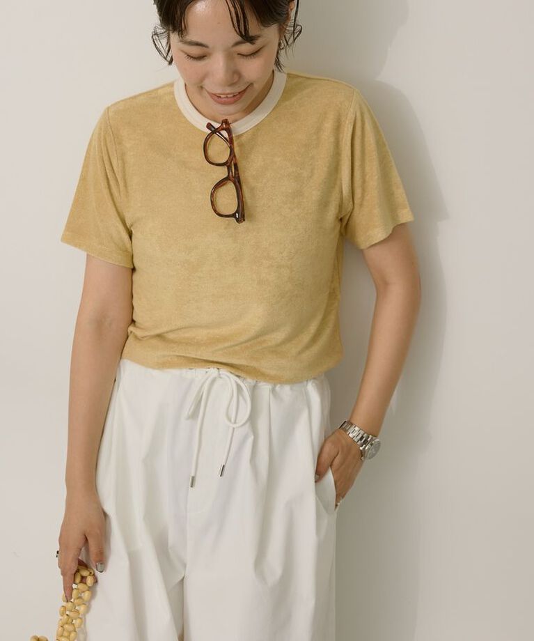 AMERICAN HOLIC「パイルリンガーTシャツ」|Tシャツ・カットソー|