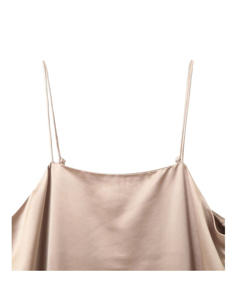 YECCA VECCA「【CLASSY.掲載】2wayサテンキャミワンピース」|ワンピース|