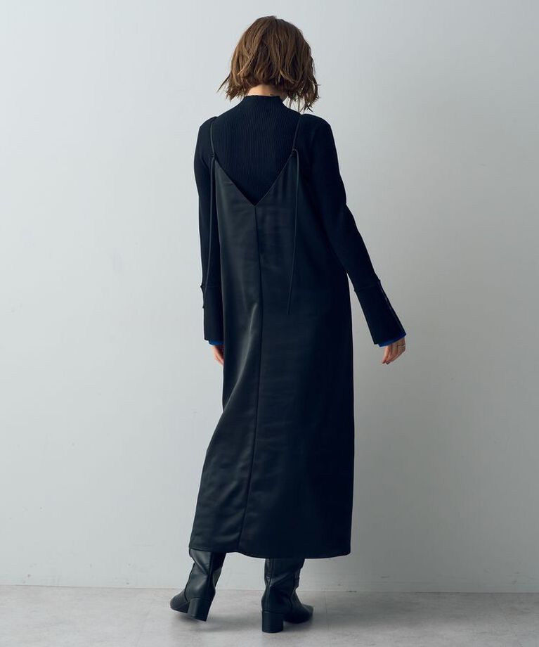 YECCA VECCA「【CLASSY.掲載】2wayサテンキャミワンピース」|ワンピース|