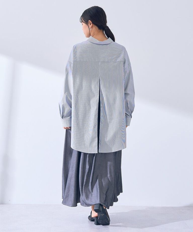 Editt by YECCA VECCA「シアーMIXアシメシャツ」|シャツ・ブラウス|