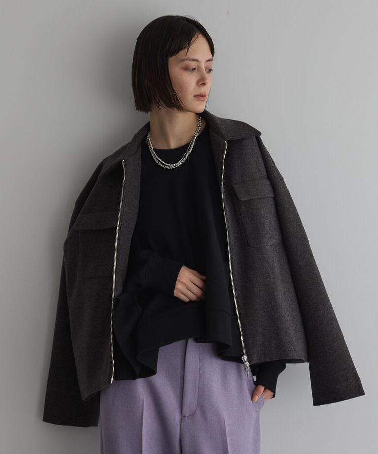 GARAGE OF GOOD CLOTHING「ZIP付シャツジャケット」|テーラードジャケット|Gray
