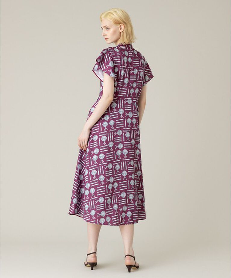 LOULOU WILLOUGHBY「【LOULOU WILLOUGHBY】グローブプリント ワンピース」|ワンピース|