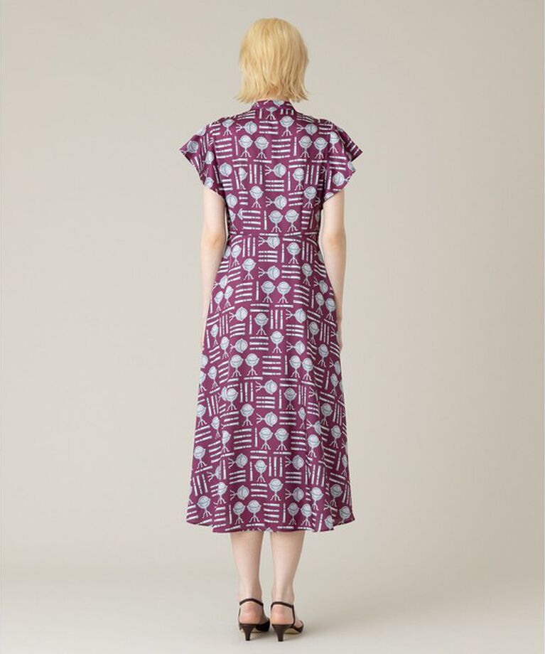 LOULOU WILLOUGHBY「【LOULOU WILLOUGHBY】グローブプリント ワンピース」|ワンピース|