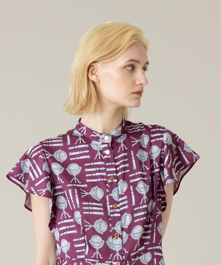 LOULOU WILLOUGHBY「【LOULOU WILLOUGHBY】グローブプリント ワンピース」|ワンピース|