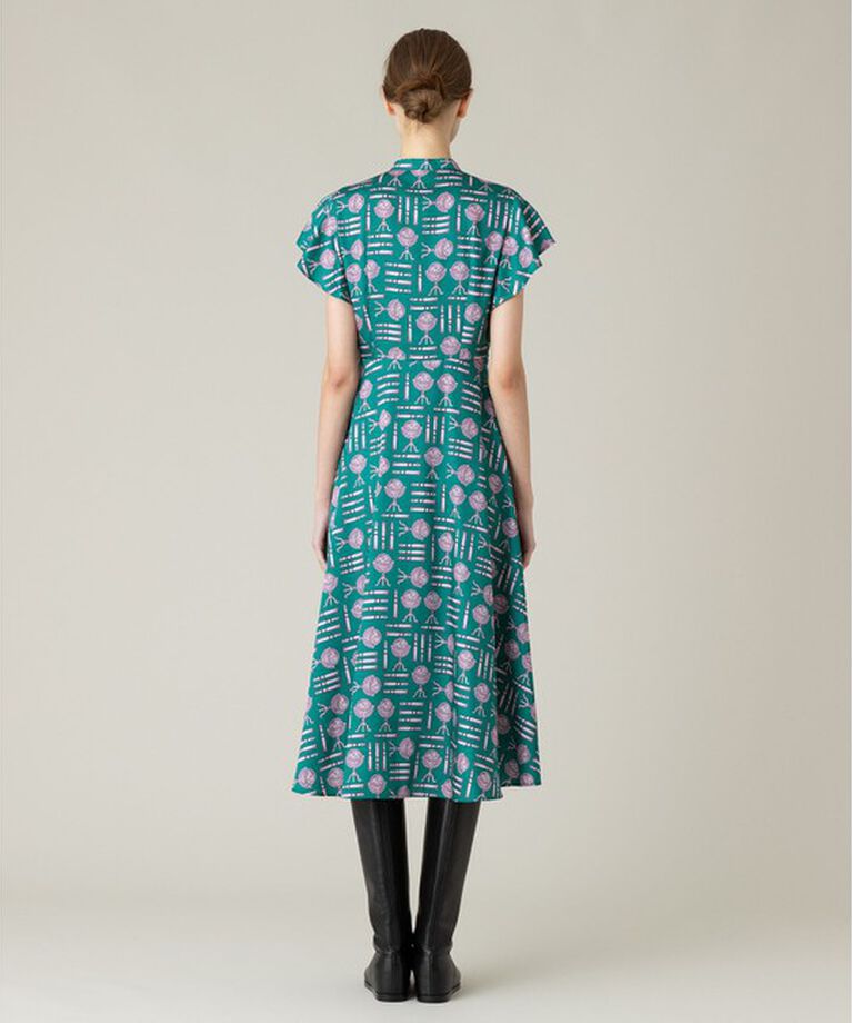 LOULOU WILLOUGHBY「【LOULOU WILLOUGHBY】グローブプリント ワンピース」|ワンピース|