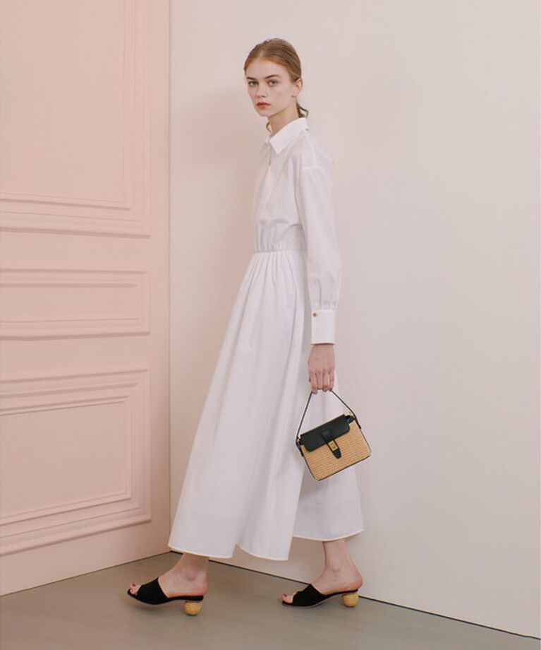 LOULOU WILLOUGHBY「【LOULOU WILLOUGHBY】ボリュームギャザーシャツワンピース」|ワンピース|