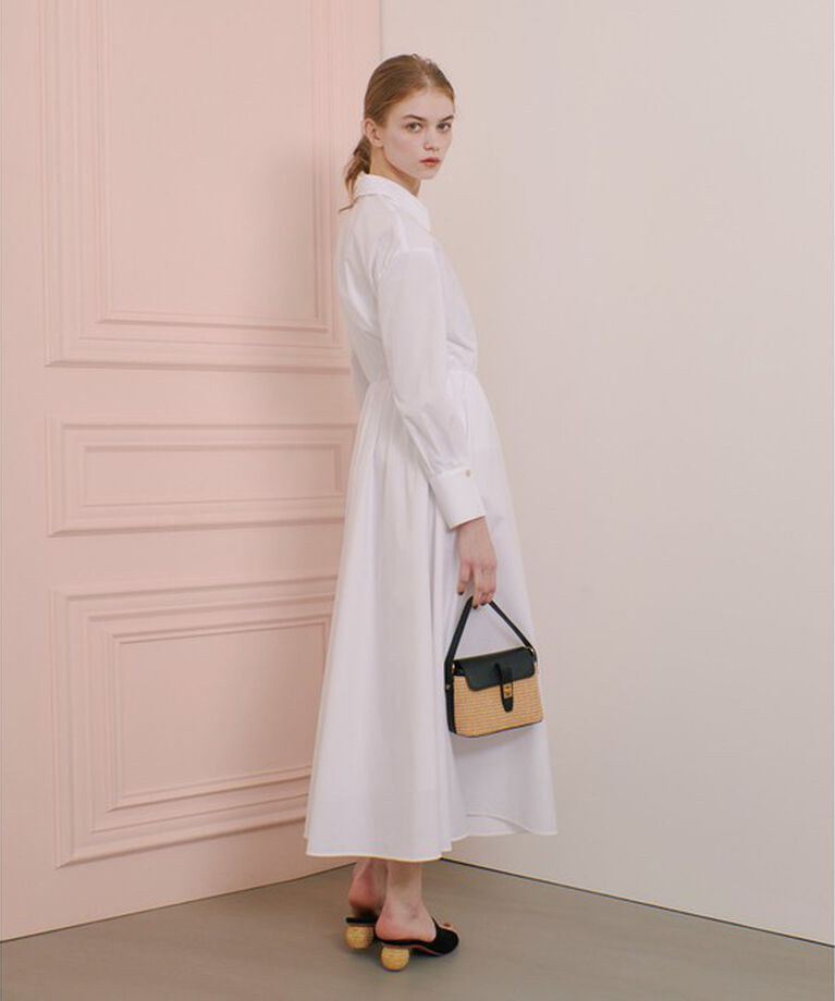 LOULOU WILLOUGHBY「【LOULOU WILLOUGHBY】ボリュームギャザーシャツワンピース」|ワンピース|