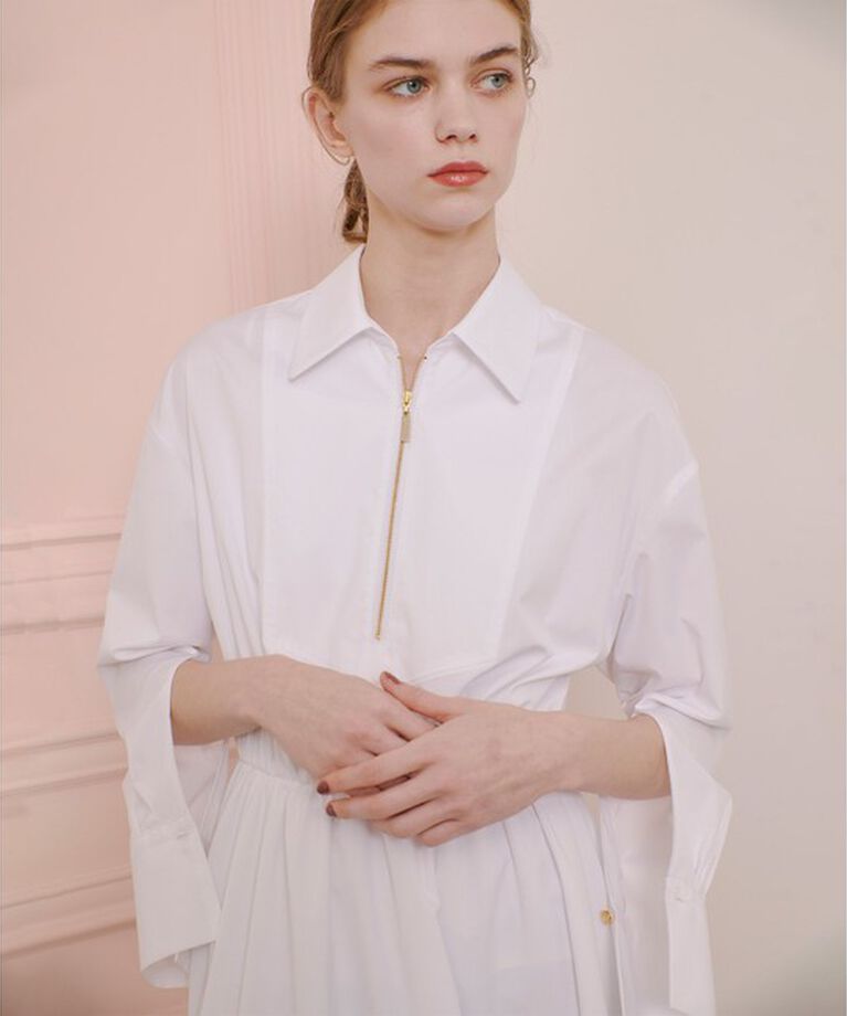 LOULOU WILLOUGHBY「【LOULOU WILLOUGHBY】ボリュームギャザーシャツワンピース」|ワンピース|