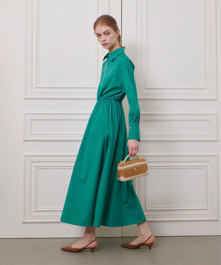LOULOU WILLOUGHBY「【LOULOU WILLOUGHBY】ボリュームギャザーシャツワンピース」|ワンピース|