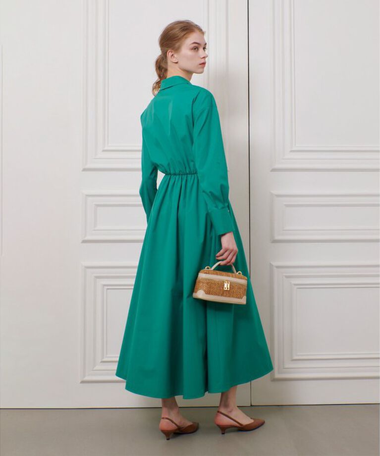 LOULOU WILLOUGHBY「【LOULOU WILLOUGHBY】ボリュームギャザーシャツワンピース」|ワンピース|