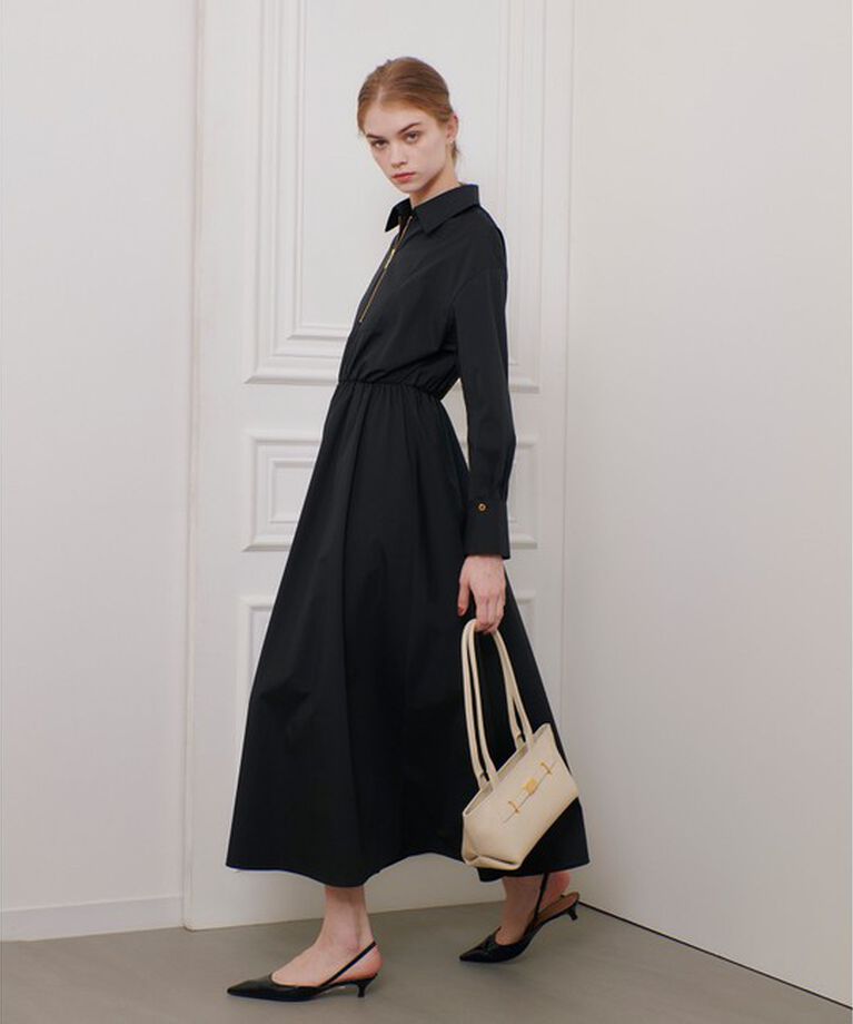 LOULOU WILLOUGHBY「【LOULOU WILLOUGHBY】ボリュームギャザーシャツワンピース」|ワンピース|