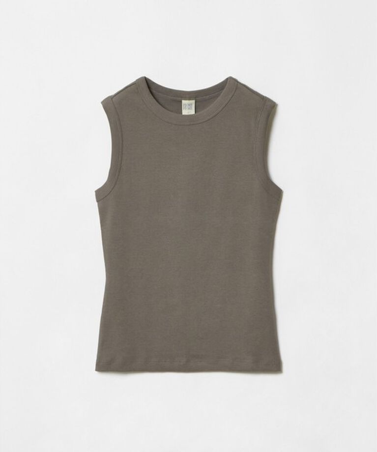 allureville「【FLORE FLORE(フローレフローレ)】ESME TANK」|Tシャツ・カットソー|グレージュ