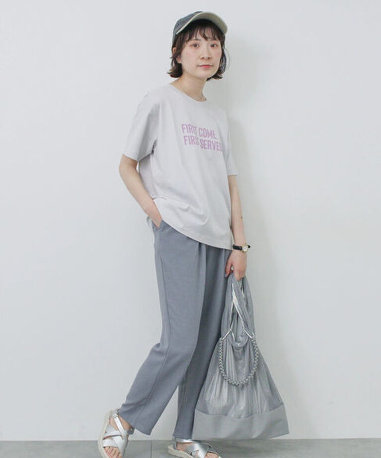 Samansa Mos2 blue「【接触冷感】マルチスタイルイージーパンツ」|その他|