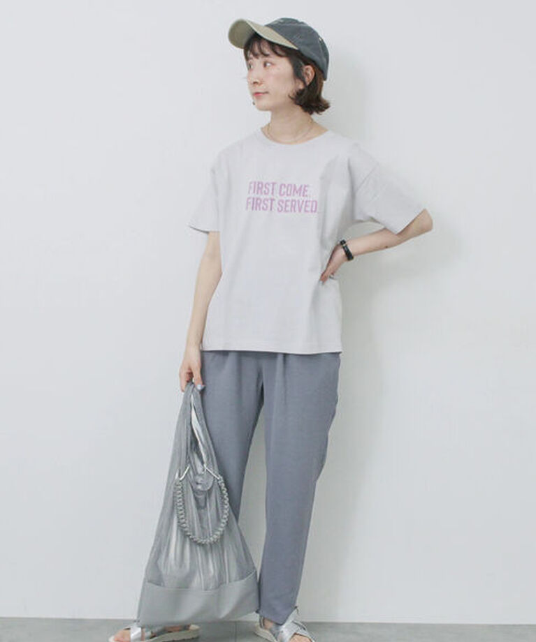 Samansa Mos2 blue「【接触冷感】マルチスタイルイージーパンツ」|その他|
