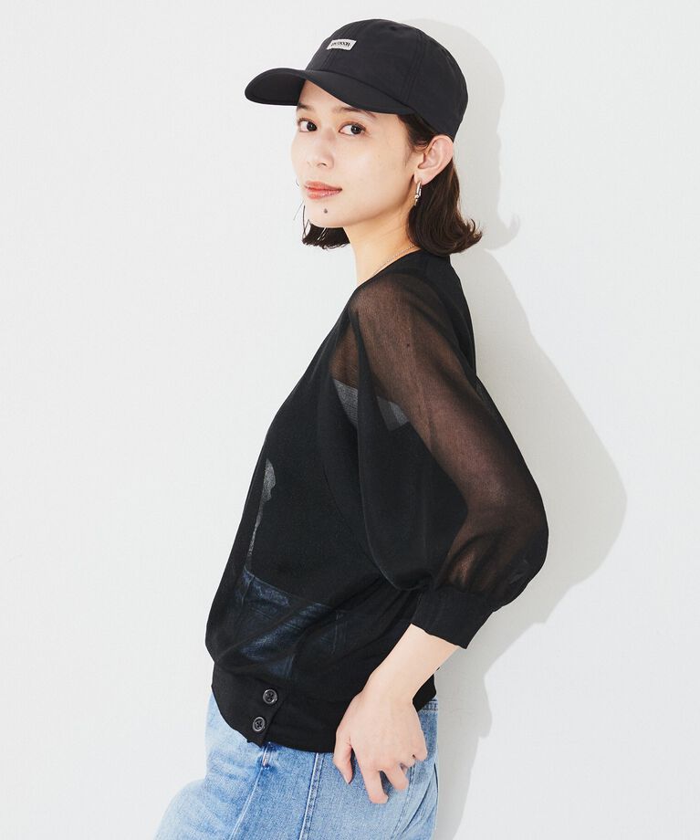 UNTITLED「【Munich】シアーパフスリーブプルオーバー」|Tシャツ・カットソー|