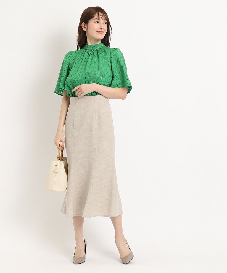 COUP DE CHANCE「【洗える／日本製】夏スタイルが華やく！ローンレース素材のブラウス」|シャツ・ブラウス|