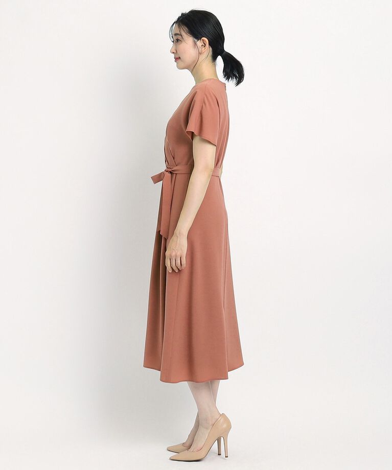 COUP DE CHANCE「【洗える／日本製／清涼感】夏におすすめ！女性らしいカシュクール風デザインワンピース」|ワンピース|