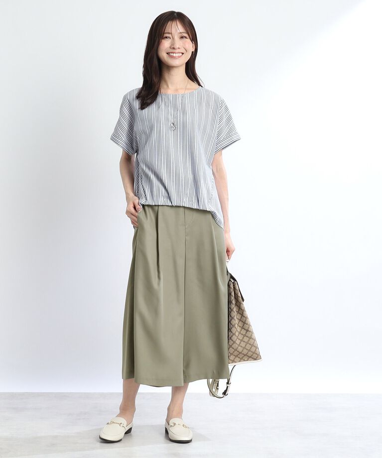 Reflect「【SALE／体型カバー／マシンウォッシュ可／ウエストゴム仕様／セットアップ可能】リラクシーガウチョパンツ」|その他|