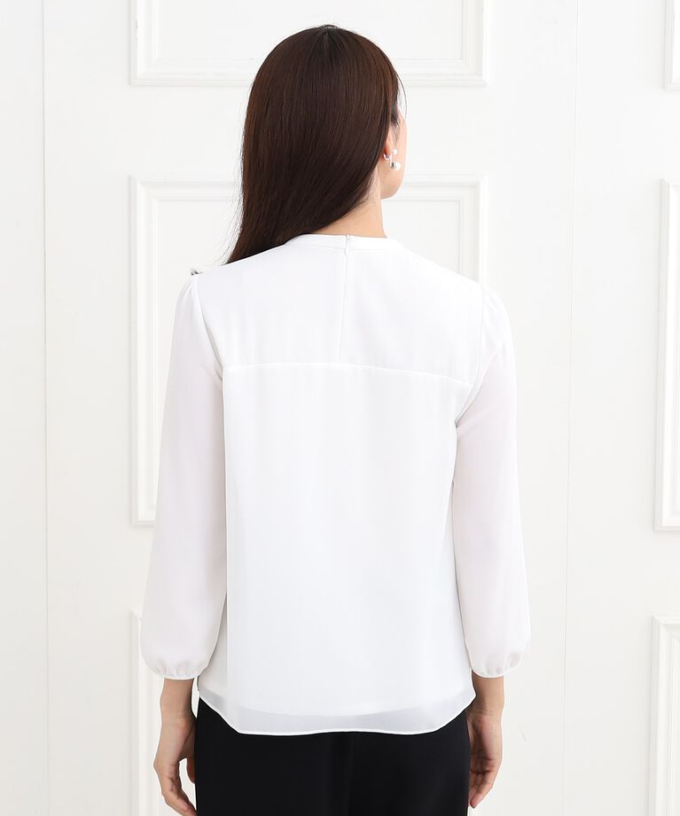 Reflect「【春SALE/マシンウォッシュ可】フロントレースブラウス」|シャツ・ブラウス|