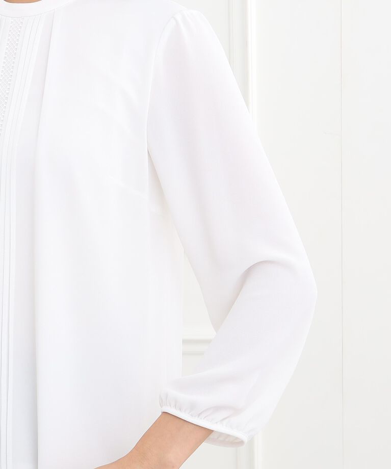 Reflect「【春SALE/マシンウォッシュ可】フロントレースブラウス」|シャツ・ブラウス|