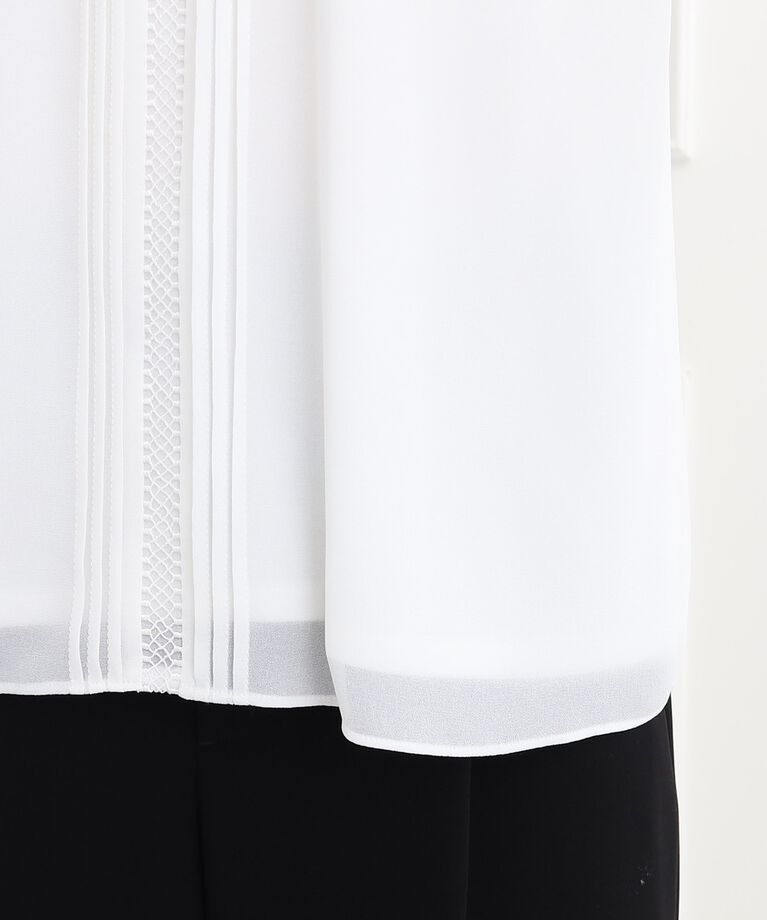 Reflect「【春SALE/マシンウォッシュ可】フロントレースブラウス」|シャツ・ブラウス|