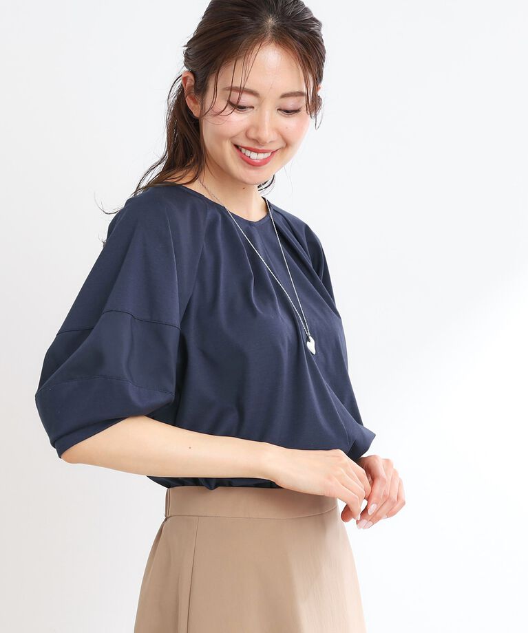 Reflect「【接触冷感／マシンウォッシュ可】キレイめラグランスリーブジャージ」|Tシャツ・カットソー|