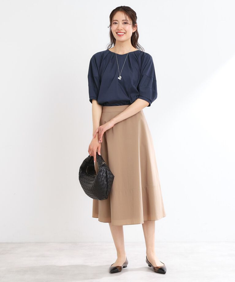 Reflect「【接触冷感／マシンウォッシュ可】キレイめラグランスリーブジャージ」|Tシャツ・カットソー|