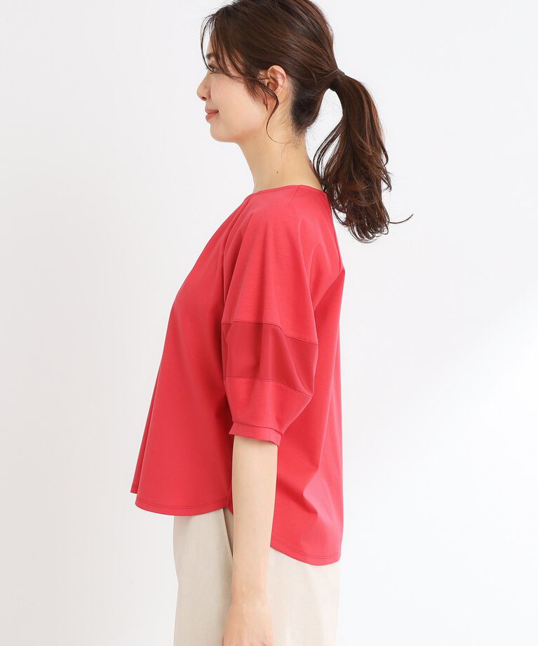 Reflect「【接触冷感／マシンウォッシュ可】キレイめラグランスリーブジャージ」|Tシャツ・カットソー|
