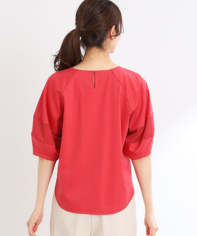 Reflect「【接触冷感／マシンウォッシュ可】キレイめラグランスリーブジャージ」|Tシャツ・カットソー|